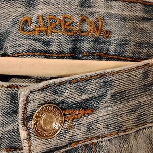 Carbon Blue Jeans with Metallic Details